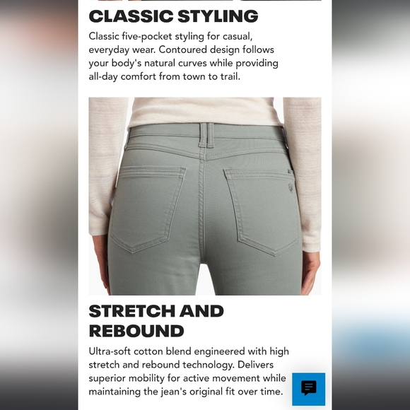 Kuhl | Kontour Skinny Leg Pants In Olive Green Size 8 Regular Length - Picture 3 of 15